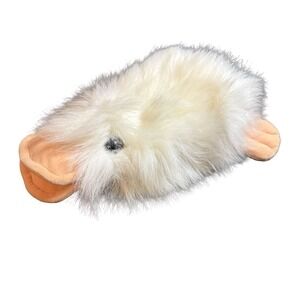 Vintage 1988 Ganz Bros Googles Platypus Hand Puppet White Shaggy Plush Heritage